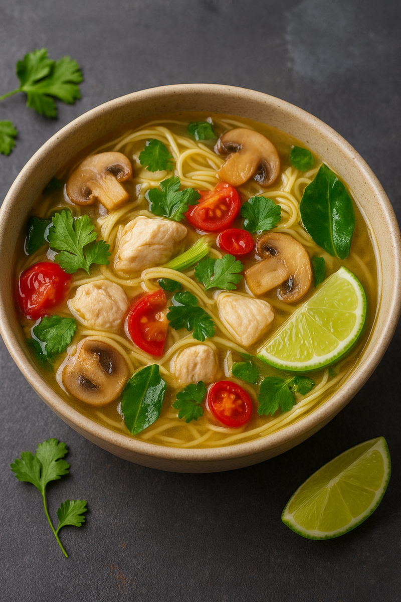Суп с курицей и ароматом Азии: легкость и вкус в каждой ложке