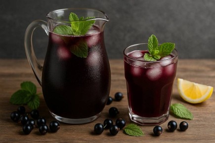 Освежающий цветной лимонад без сахара: легкий рецепт из смородины