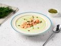 Летний освежающий суп с авокадо и греческим йогуртом