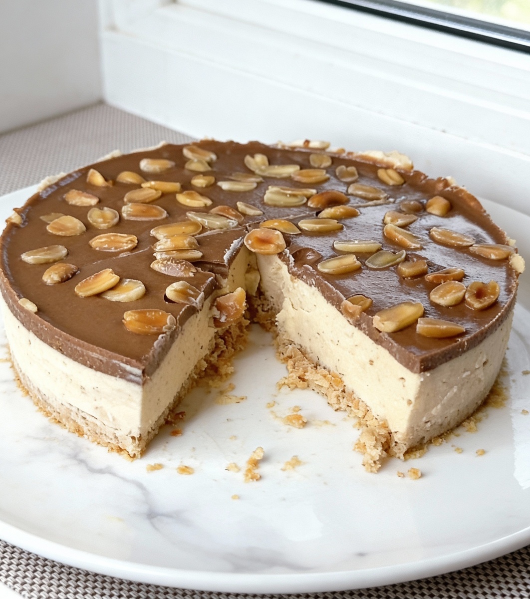 Нежный чизкейк "Сникерс": освежите свой десертный стол