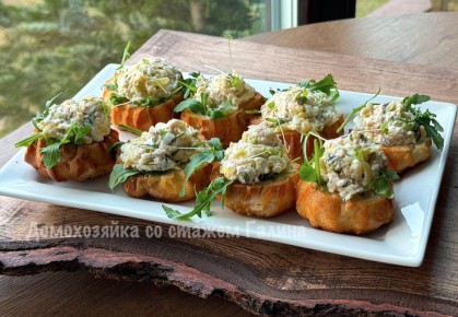 Профитроли: удивительная закуска с необычной начинкой