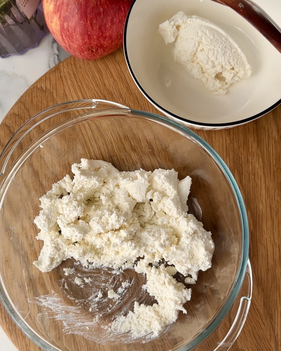 Ароматная утренняя выпечка с яблоками и творогом