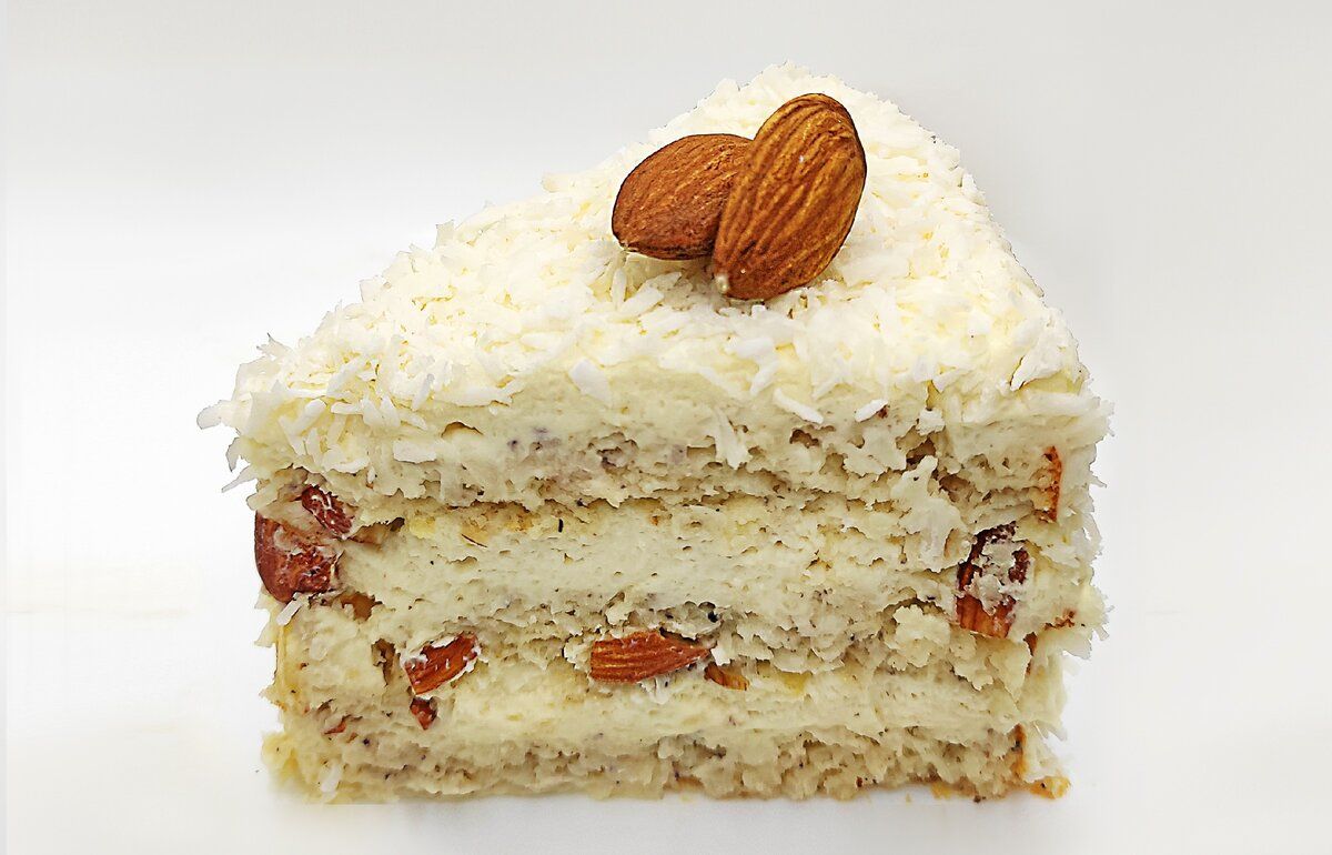 Нежный и вкусный кокосовый кето торт "Рафаэлло" без сахара и глютена