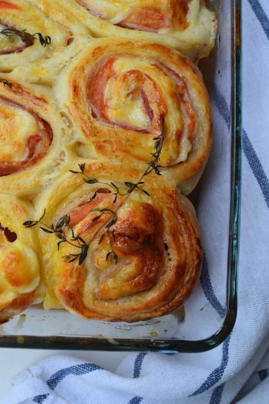 Быстрые булочки из слоёного теста