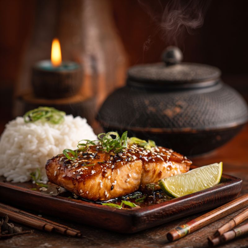 Лосось в соево-медовом маринаде: Быстрый и Восхитительный Ужин