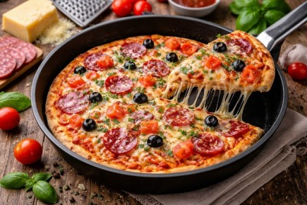 Пицца за 15 минут: как приготовить на сковороде и удивить всех