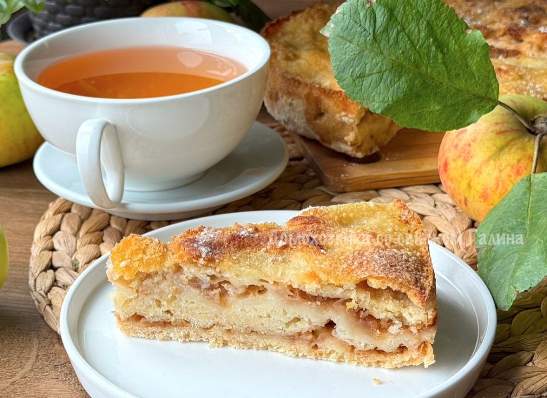 Легкий и вкусный яблочный пирог без теста: просто, быстро, вкусно!
