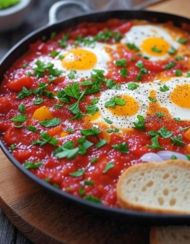 Шакшука — яркий завтрак с восточным характером