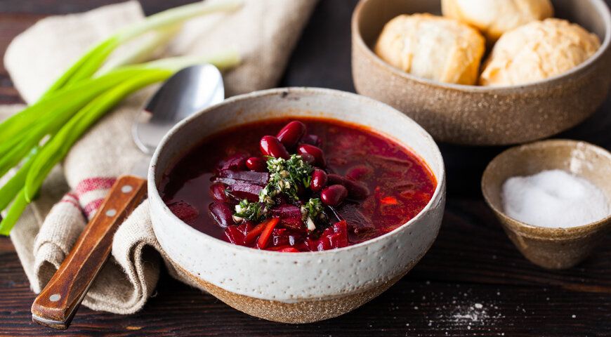 Вкусные идейки для постного борща без мяса